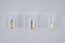 Mid-Century Modern Acrylic Glass and Brass Sconce by Metalarte, 1980s 3
