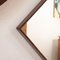 Mid-Century Modern Square Wall Mirror in Solid Brazilian Hardwood Frame, 1960s, Image 4