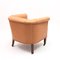 Brown Leather Club Chair on Castors, 1930s 11