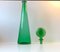Hohe Karaffe aus Grünem Glas von Empoli, 1970er 2