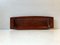 Danish Hand-Carved Oblong Tray in Teak, 1960s, Image 1
