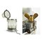 Vintage Glass and Metal Boat Sconce 2