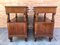 Antique Spanish Catalan Nightstands with Drawers & Low Open Shelf, Set of 2, Image 10