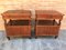 Antique Spanish Catalan Nightstands with Drawers & Low Open Shelf, Set of 2 11