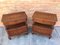 Antique Spanish Catalan Nightstands with Drawers & Low Open Shelf, Set of 2 4