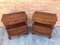 Antique Spanish Catalan Nightstands with Drawers & Low Open Shelf, Set of 2, Image 4