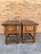Antique Spanish Nightstands with 2 Drawers and Iron Hardware, Set of 2 12