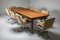 Antique Rustic Modern Oak Farmer's Table, 1890s, Image 4