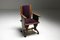 Amsterdam School Armchair in Purple Velour, 1930s 12