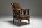 Amsterdam School Armchair in Coromandel Wood and Tuchinksi Fabric, 1920s, Image 10