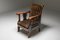 Amsterdam School Armchair in Coromandel Wood and Tuchinksi Fabric, 1920s 1