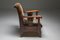 Amsterdamer Schule Sessel aus Coromandel Holz & Tuchinski Stoff, 1920er 6