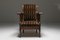 Amsterdamer Schule Sessel aus Coromandel Holz & Tuchinski Stoff, 1920er 5