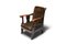 Amsterdamer Schule Sessel aus Coromandel Holz & Tuchinski Stoff, 1920er 9