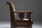 Amsterdamer Schule Sessel aus Coromandel Holz & Tuchinski Stoff, 1920er 7