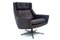 Fauteuil et Repose-Pieds Industriel en Cuir, Danemark, 1960s, Set de 2 8