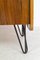 Restauriertes Sideboard mit Schwarzer Glasplatte und Hairpin Legs von Tatra, 1960er 6