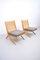 Mid-Century Scherenstühle aus Eschenholz mit Rückenlehne aus Sisal, Pierre Jeanneret, 2er Set 8