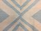 Quadratischer Vintage Kelim Teppich aus türkisblauen & beigen Wollqualitäten, 1960er 8