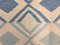 Vintage Turkish Blue & Beige Wool Square Tribal Kilim Rug, 1960s 9