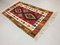 Vintage Turkish Red, Brown, Green & Beige Wool Kilim Rug, 1960s 2