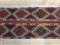Quadratischer Vintage Kelim Teppich aus türkisblauen & beigen Wollqualitäten, 1960er 6