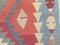 Tappeto Kilim vintage color carne, rosso, rosa ed arancione, anni '60, Immagine 7