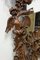 Espejo cornucopia americano antiguo de madera tallada, Imagen 4