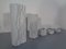 Vases, Bougeoirs & Cendriers OP Art en Porcelaine par Ernst Fenzi pour Bareuther, 1970s, Set de 5 5