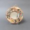 Small Ceramic Flower-Motif Wall Mirror by La Roue for Vallauris, France, 1960s, Image 1