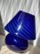 Lampe Mushroom Bleue Style de Murano, 1970s 2