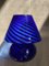 Blaue Mushroom Lampe im Stil von Murano, 1970er 6