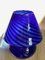 Blue Mushroom Lamp in the Style of Murano, 1970s, Image 4