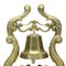Dinner Bell decorativo vittoriano in ottone, XIX secolo, Immagine 4