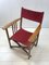 Vintage Oak & Canvas Folding Directors, Garden or Safari Chair, 1950s 3