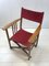 Vintage Oak & Canvas Folding Directors, Garden or Safari Chair, 1950s, Image 3