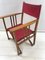 Vintage Oak & Canvas Folding Directors, Garden or Safari Chair, 1950s 1