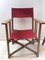 Vintage Oak & Canvas Folding Directors, Garden or Safari Chair, 1950s 2