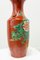 19th Century Chinese Red Vase Decorated with Peonies 2