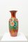 Chinesische Rote Vase, 19. Jh. Mit Pfingstrosen verziert 1