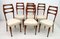 Mid-Century Modern Mahogany Dining Chairs by Vittorio Dassi, 1950s, Set of 6 2