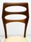 Mid-Century Modern Mahogany Dining Chairs by Vittorio Dassi, 1950s, Set of 6 3