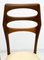 Mid-Century Modern Mahogany Dining Chairs by Vittorio Dassi, 1950s, Set of 6, Image 3