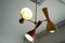 Italian Brass and Lacquered Aluminium Ceiling Lamp from Stilnovo, 1950s 6