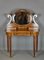 French Burr Walnut Swan Dressing Table, Image 1