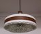 Round White Painted Ceiling Lamp, 1970s 6
