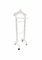 Mid-Century Modern Acrylic Glass Valet Stand with wheels, Image 1