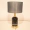 Lackierte Vintage Tischlampe aus Messing von Clar 10