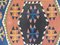 Vintage Turkish Blue, Pink & Brown Wool Kilim Rug, 1960s, Image 6