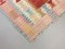 Vintage Turkish Pink, Yellow & Red Wool Tribal Kilim Rug, 1960s 5